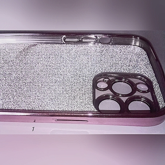 Magnetic Pink Gradient Glitter iPhone 13 Pro Max Phone Protector Cover - Picture 2 of 4